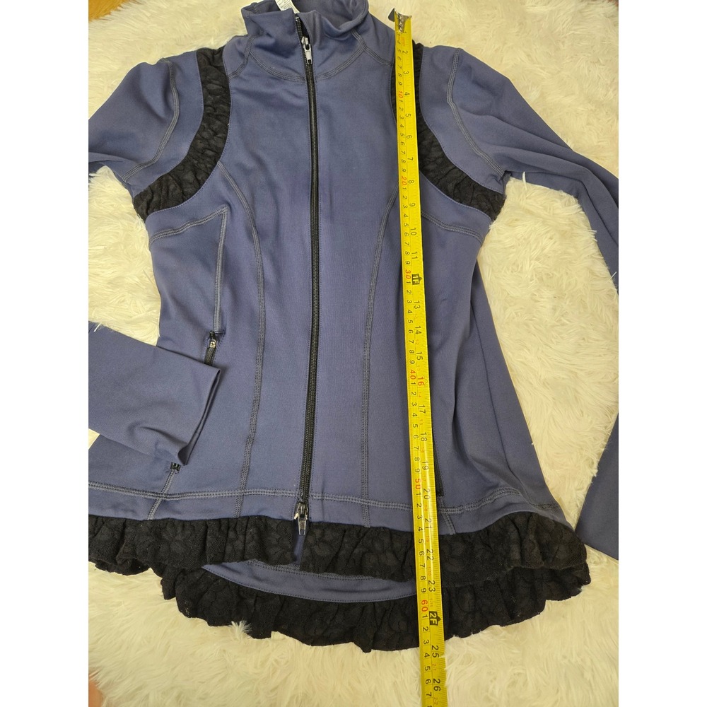 Vimmia Fitted Jacket Full Zip Lace Trim‎ Athleisure Activewear Small - Picture 8 of 10